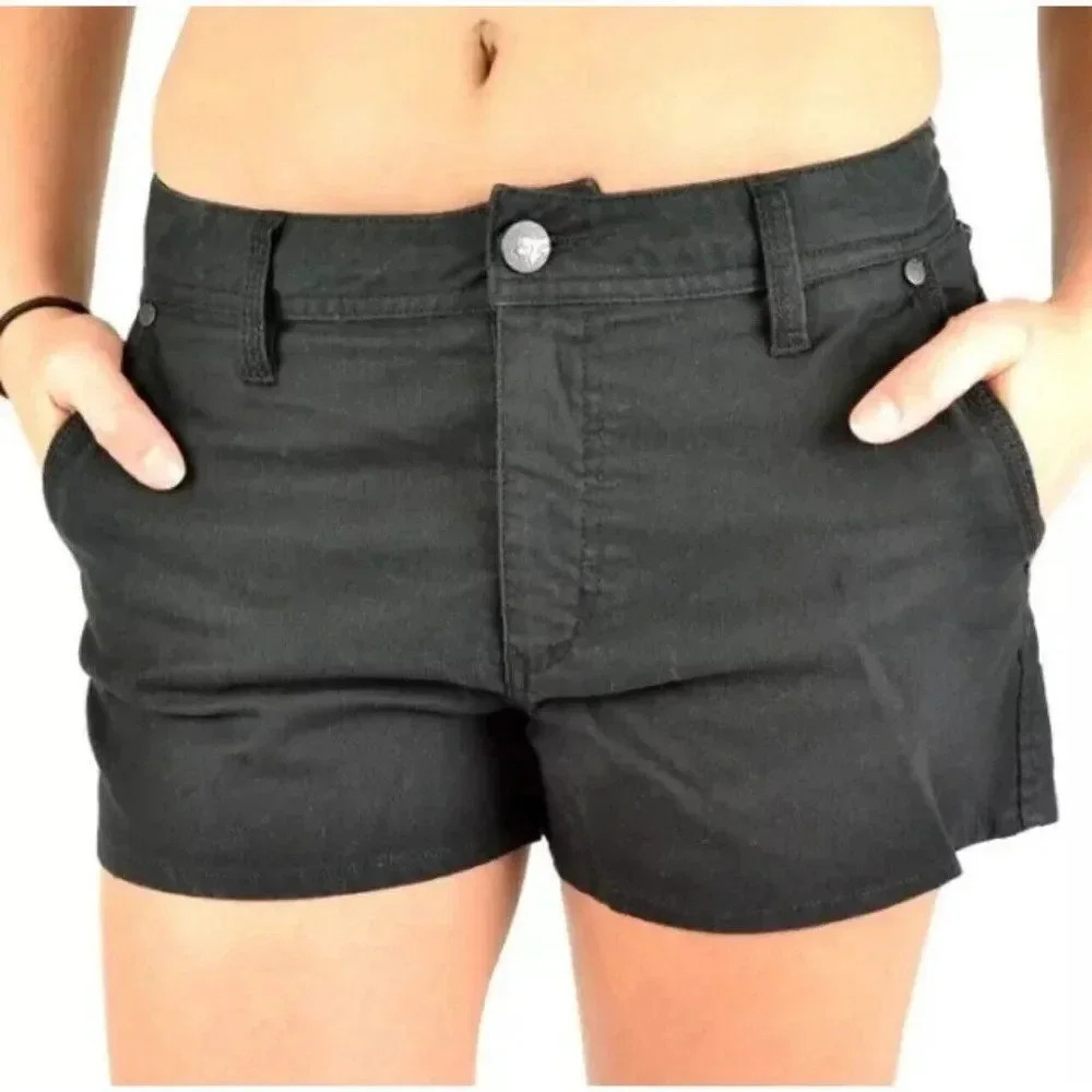 FOX RACING ASAP HIGH WAISTED BLACK SHORT SHORTS